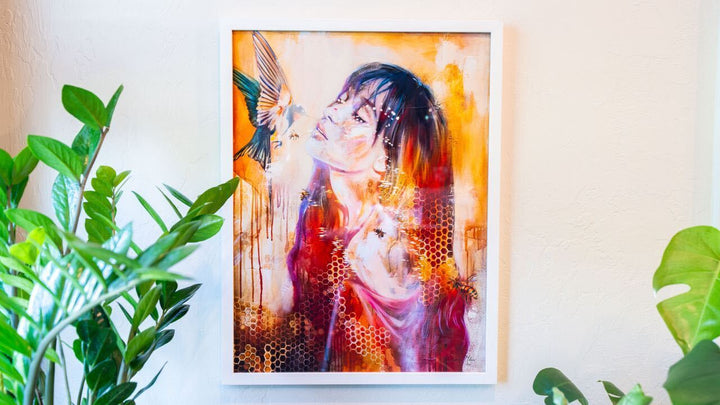 Divine Messenger Framed Print - Dimitra Milan Art