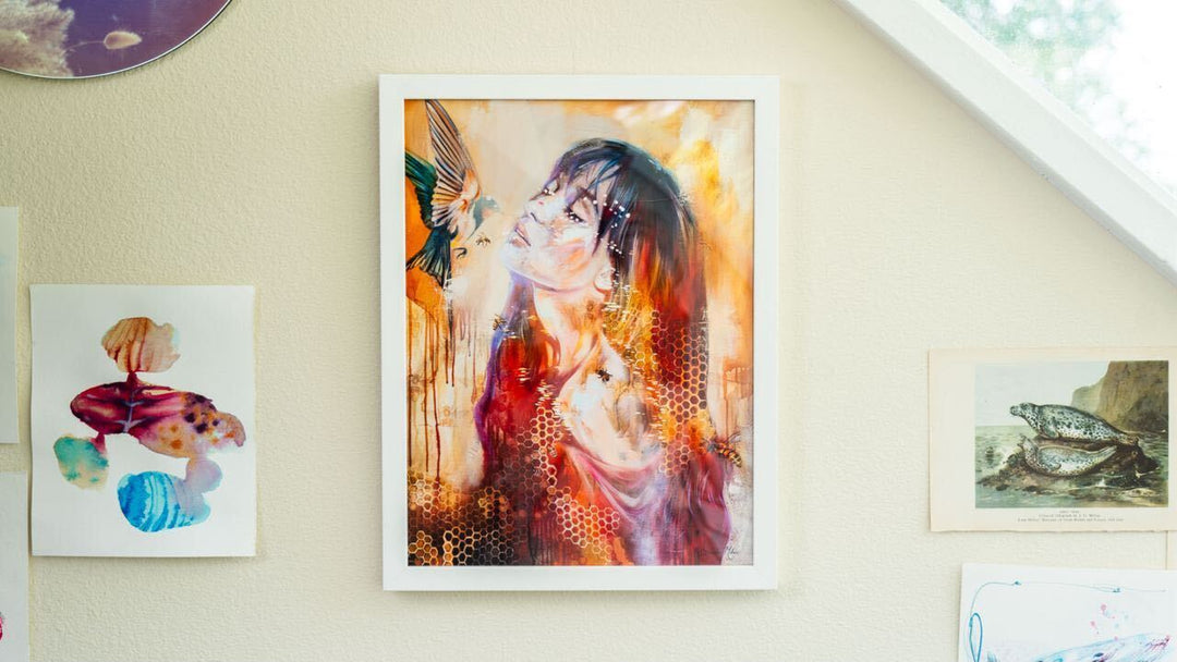 Divine Messenger Framed Print - Dimitra Milan Art